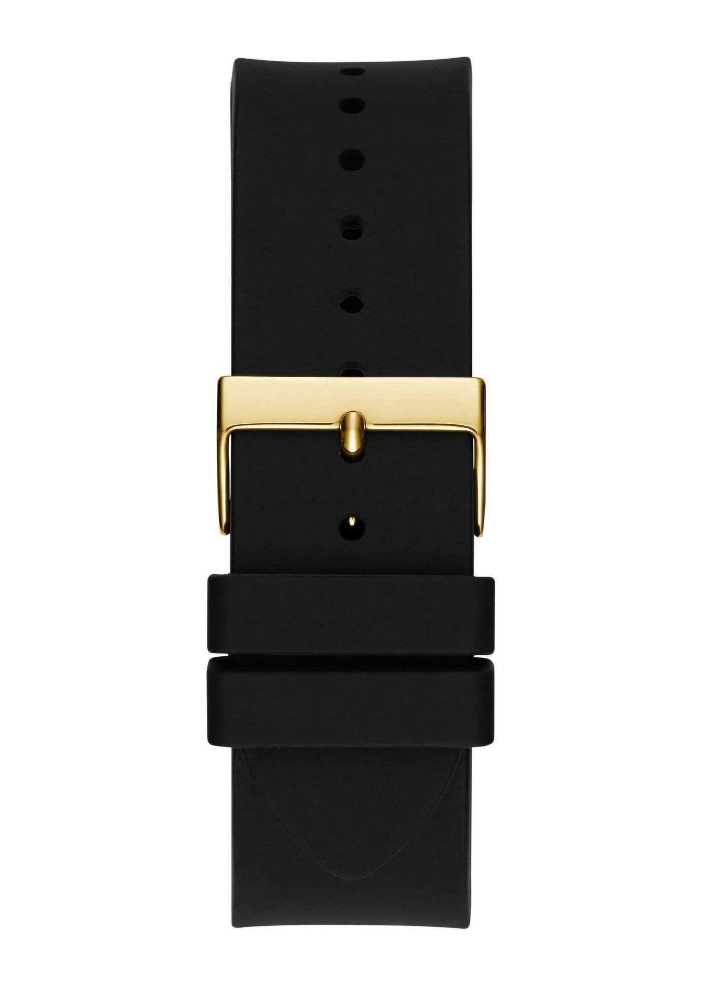 Guess Herren Multifunkion Armbanduhr King schwarz, gold 48 mm GW0537G2