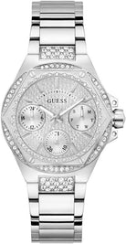Guess Armbanduhr Damen Envy Multifunktion Silber GW0878L1