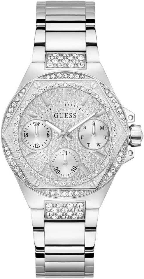 Guess Armbanduhr Damen Envy Multifunktion Silber GW0878L1