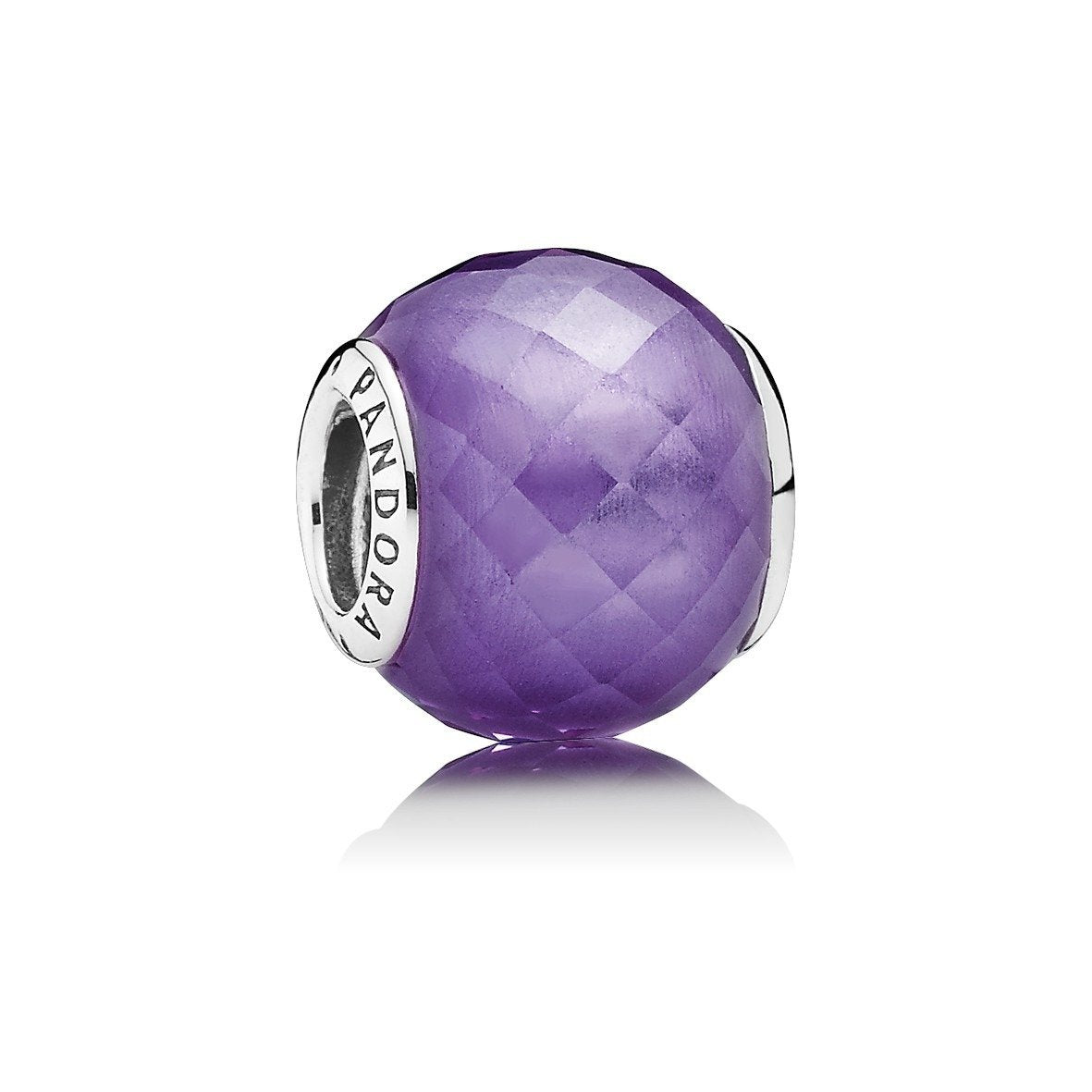 Pandora Charm Damen facettierte Amethystfarbe Silber 791499ACZ
