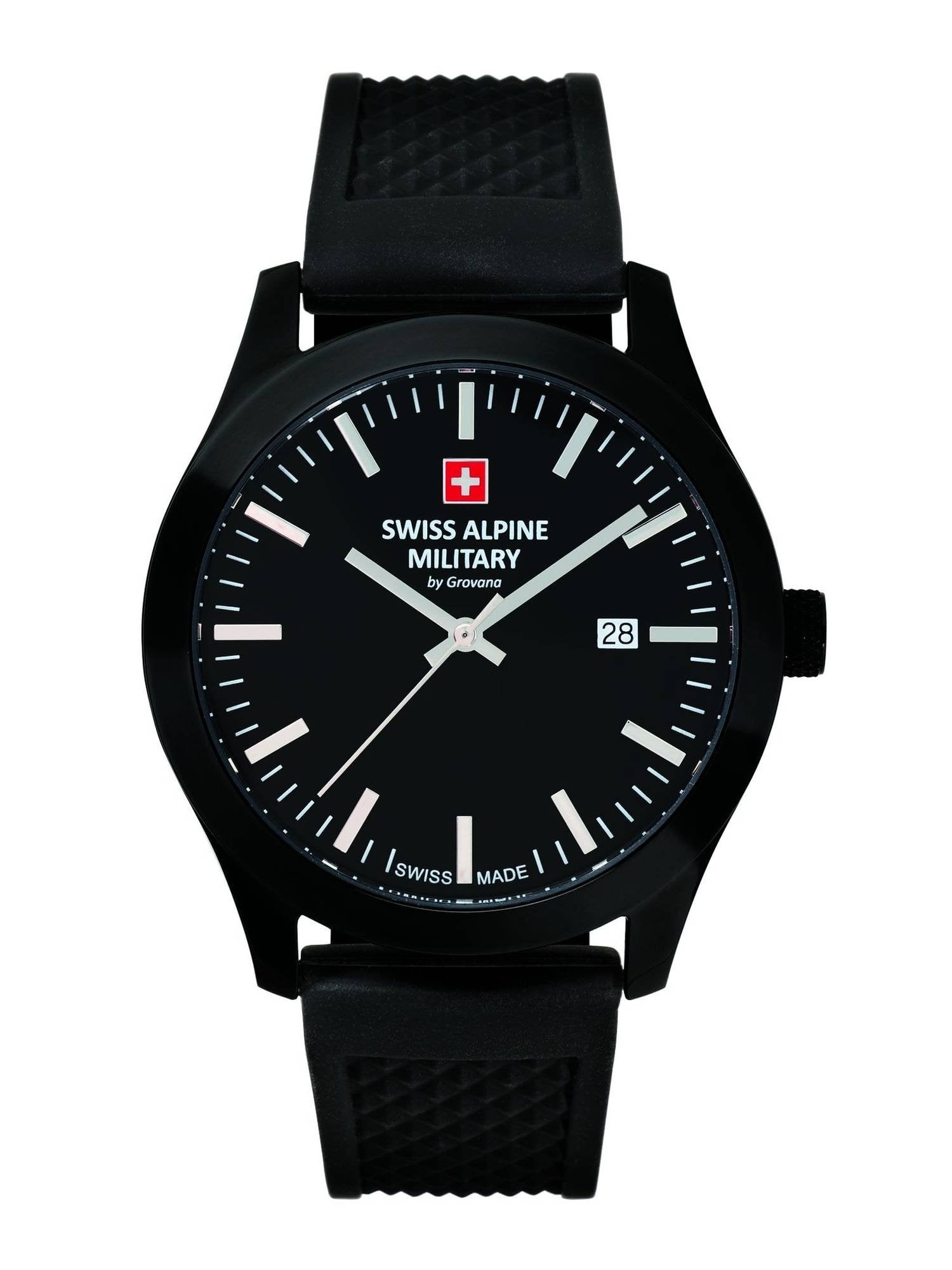 Swiss Alpine Military by Grovana Herren Armbanduhr schwarz 7055-1877SAM