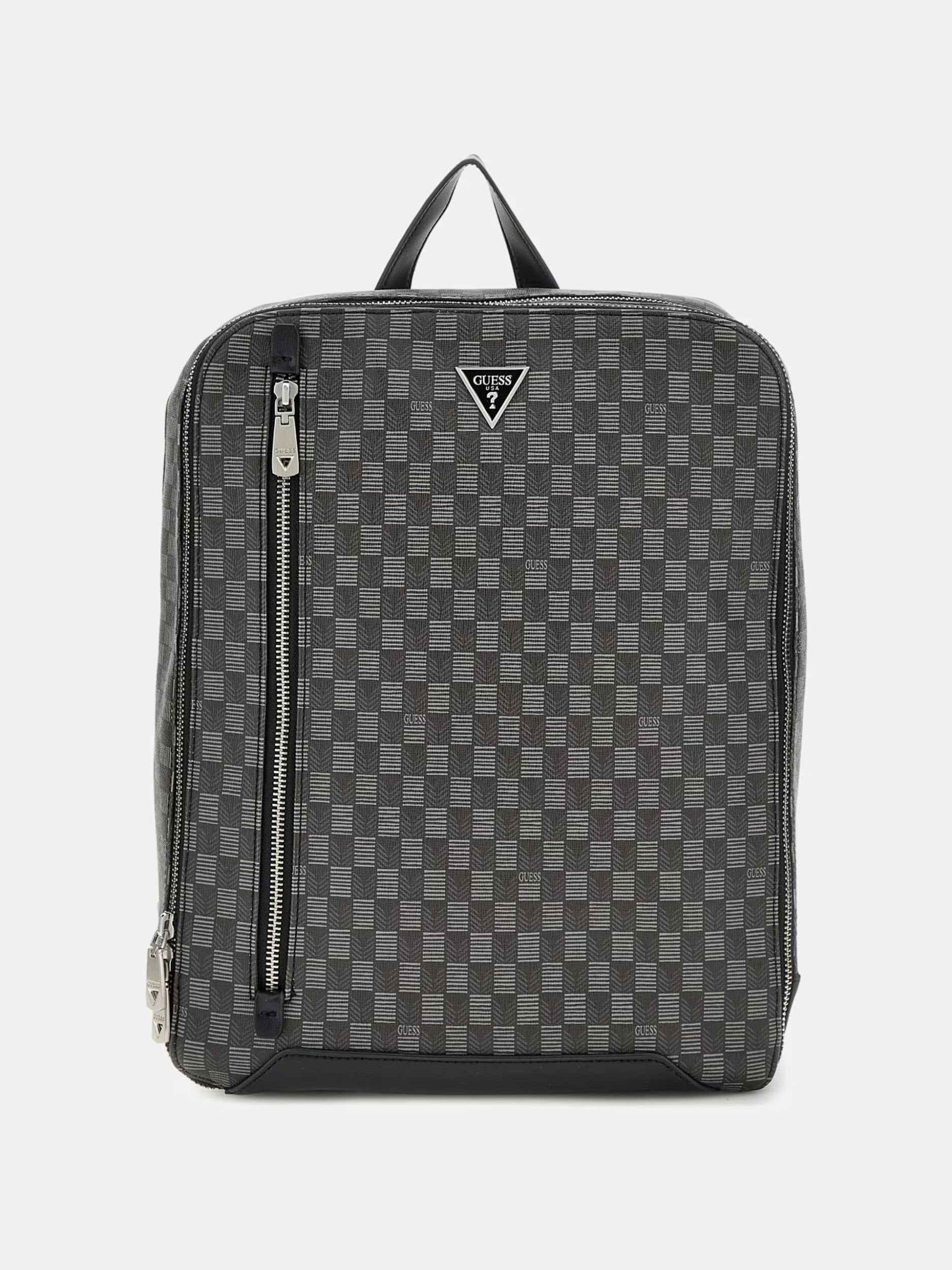 GUESS Freizeit Rucksack Unisex Torino Jet Set Eco Backpack Schwarz HMJESEP4161‑BLA