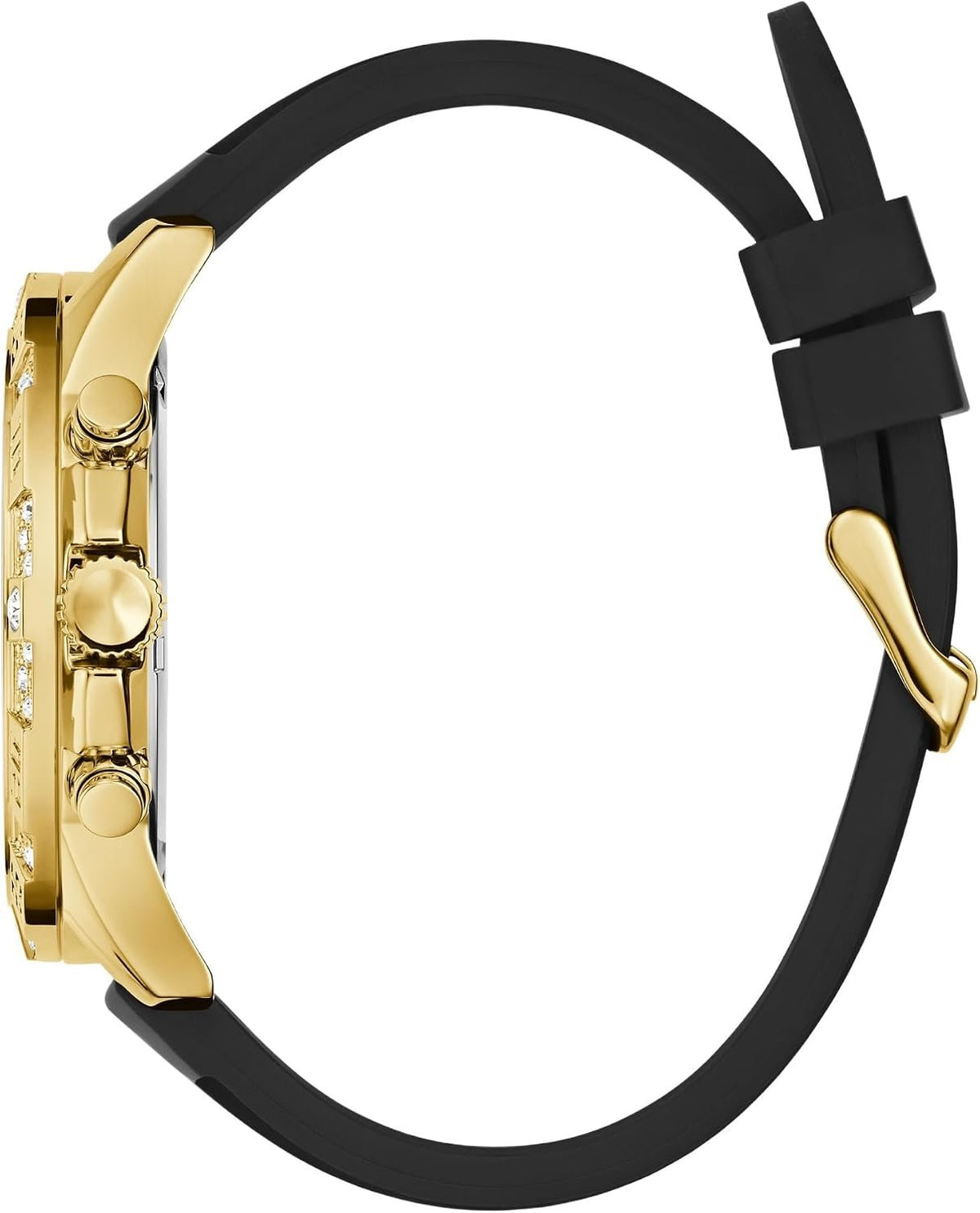 Guess Armbanduhr Herren Majestic Multifunktion Gold Schwarz GW0909G2