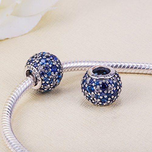PANDORA Charm - Himmelsmosaik Pavé Kugel, 791261NSBMX
