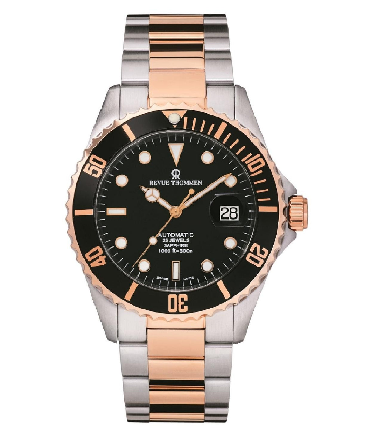 Revue Thommen Herren Armbanduhr Automatic 42 mm Armband Edelstahl 17571.2157