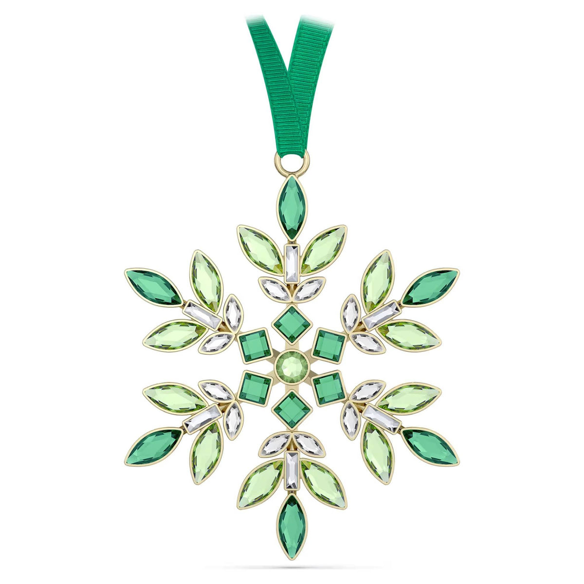 Swarovski Gema Festtagsornament Schneeflocke Grün 5691044