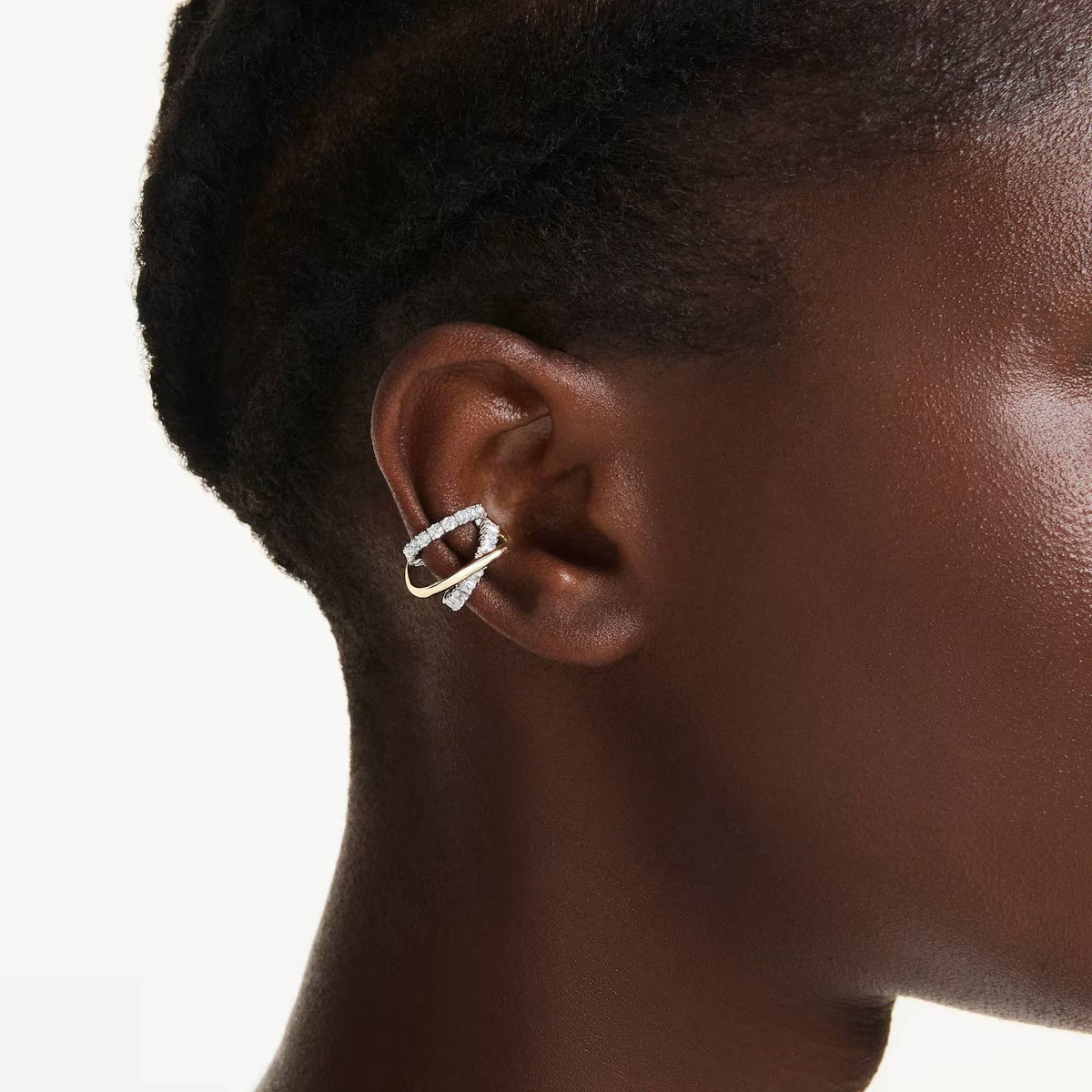 Swarovski Ohrringe Damen Hyperbola Ohrspangen Verschiedene Schliffe Weiß Metallmix 5742842