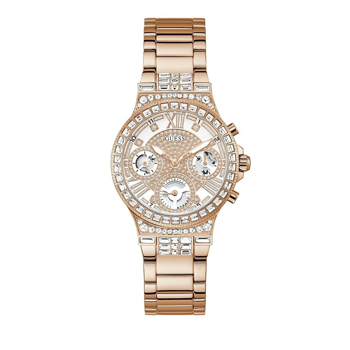 Guess Damen Armbanduhr Moonlight roségold GW0320L3 36 mm