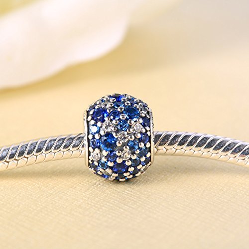 PANDORA Charm - Himmelsmosaik Pavé Kugel, 791261NSBMX