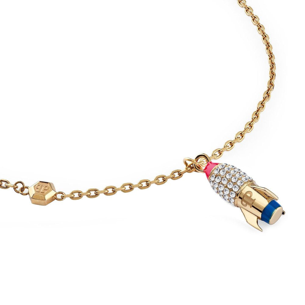 Philipp Plein Damen Halskette VALENTINE Edelstahl Gelbgold PJFEA18NU