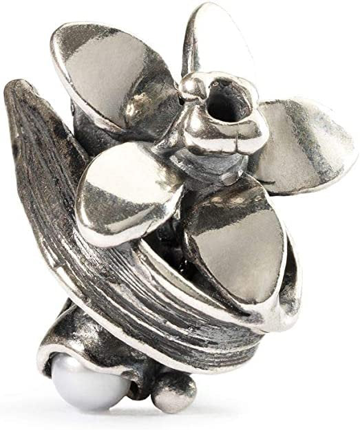 Trollbeads Damen-Bead Narzisse 925 Sterling Silber TAGBE-00038
