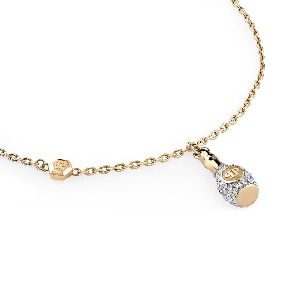 Philipp Plein Damen Halskette VALENTINE Edelstahl Gelbgold PJFEA20NU