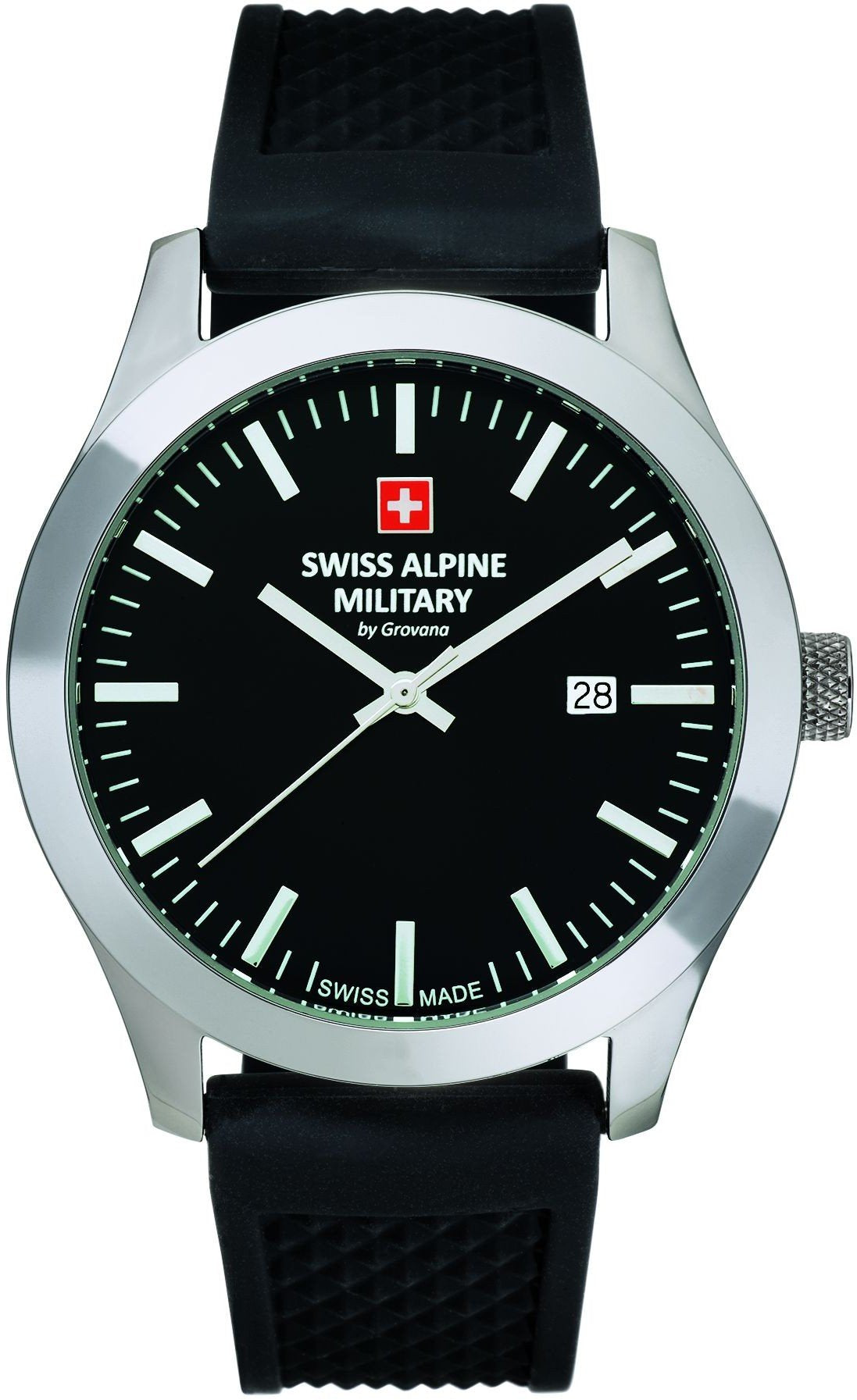 Swiss Alpine Military by Grovana Herren Armbanduhr schwarz 7055-1837SAM