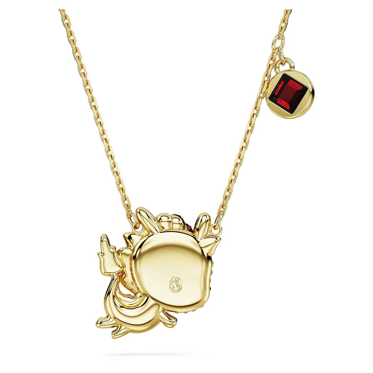 Swarovski Halskette Damen Chinese Zodiac Dragon Gelb Gold‑Tone 5676540