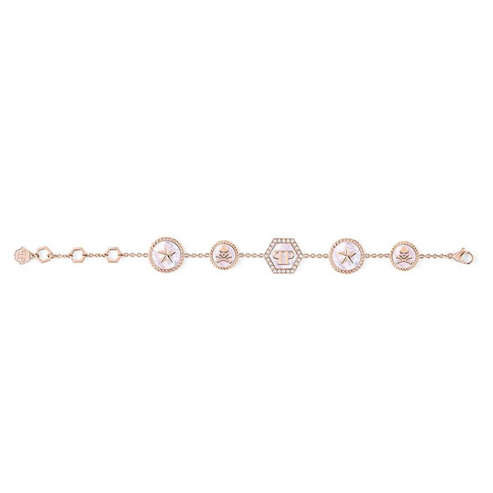 Philipp Plein Damen Armband PLEIN MINI LOGO Roségoldfarben PJ2EA15BU