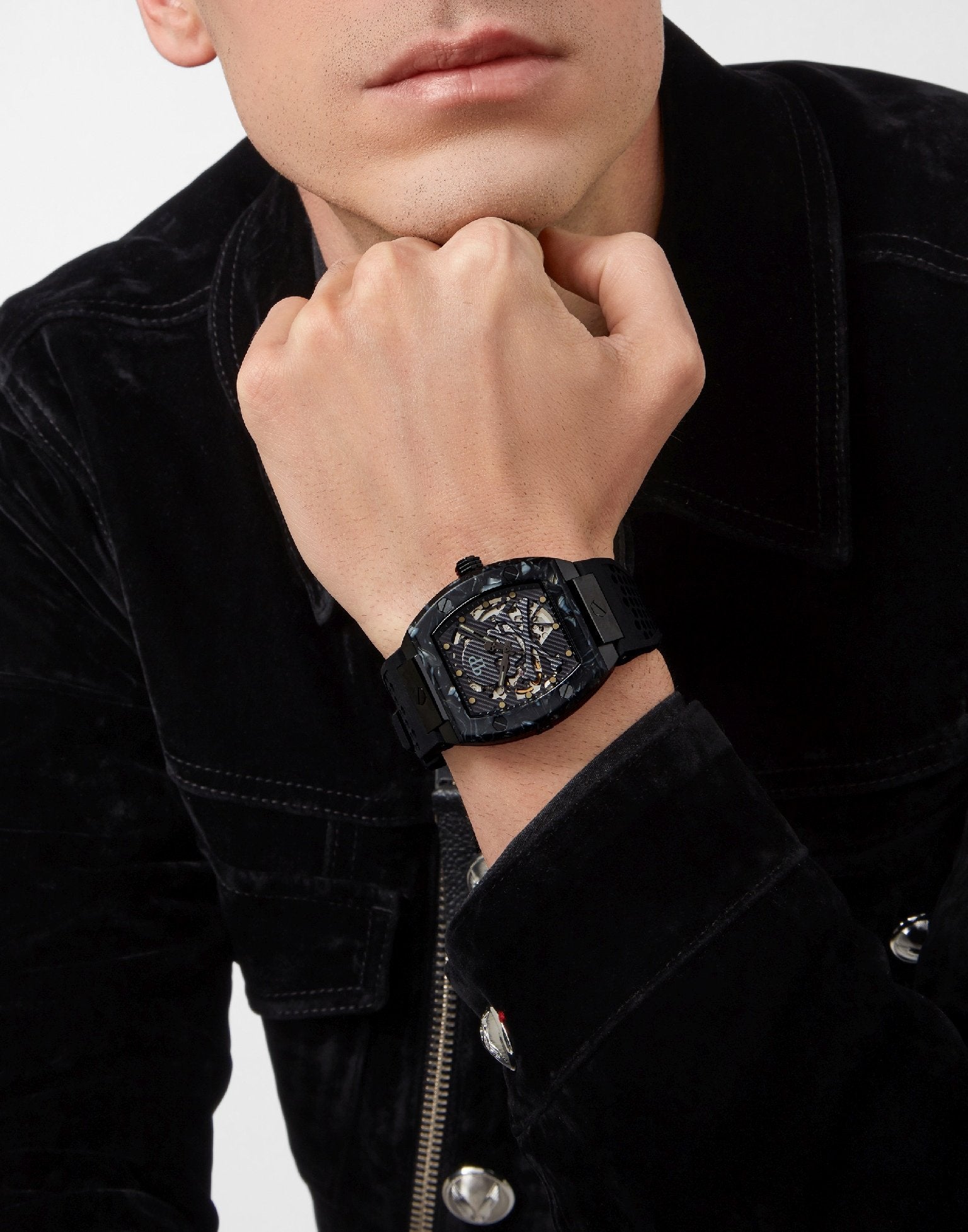 Philipp Plein Automatik Herrenuhr The $keleton Phantom PWBAA0221