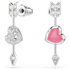 Swarovski Ohrhänger Damen Idyllia Herz mit Pfeil Weiß Rhodiniert 5749602
