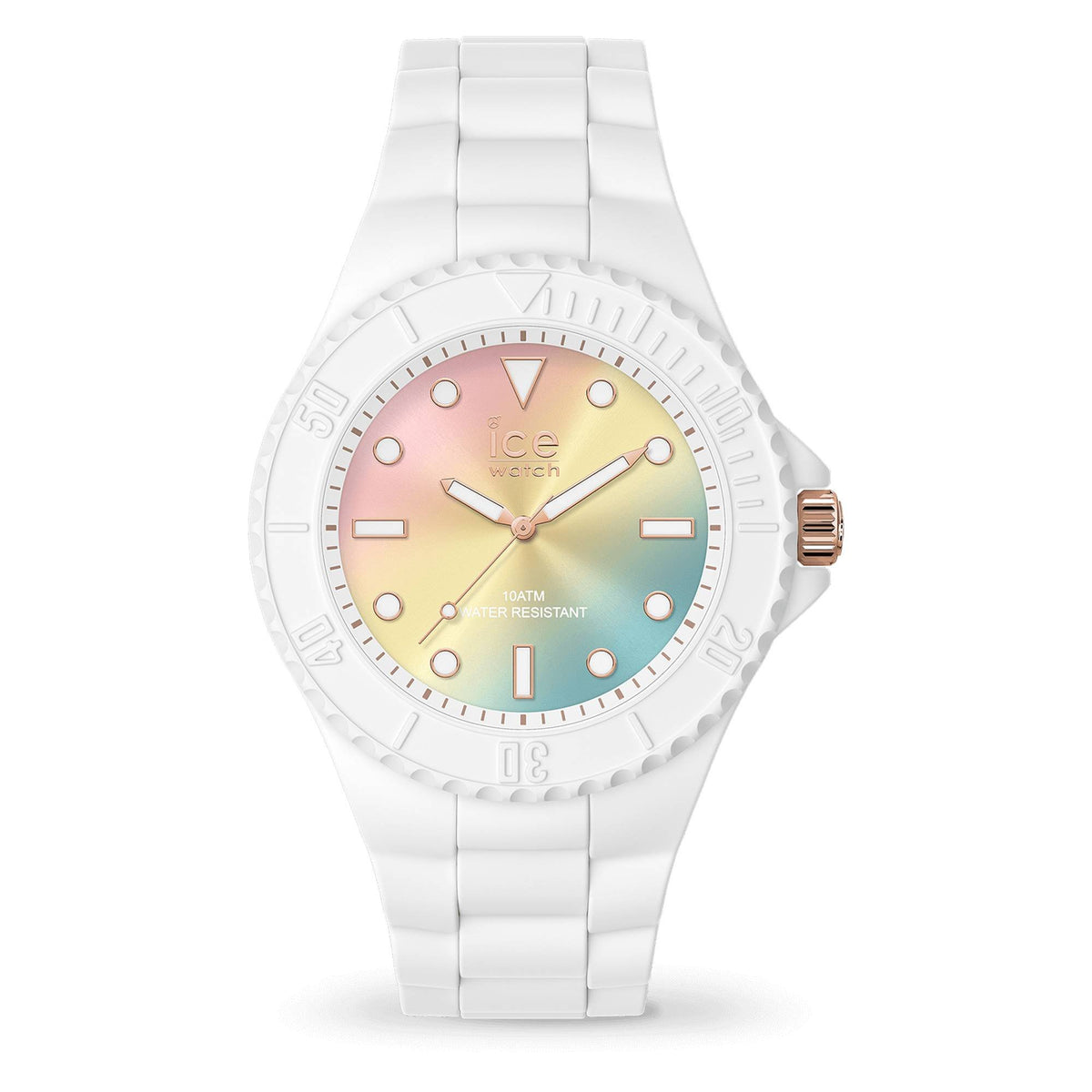 Ice-Watch Unisex Armbanduhr ICE generation - Sunset rainbow 40 mm Armband Silikon 019153