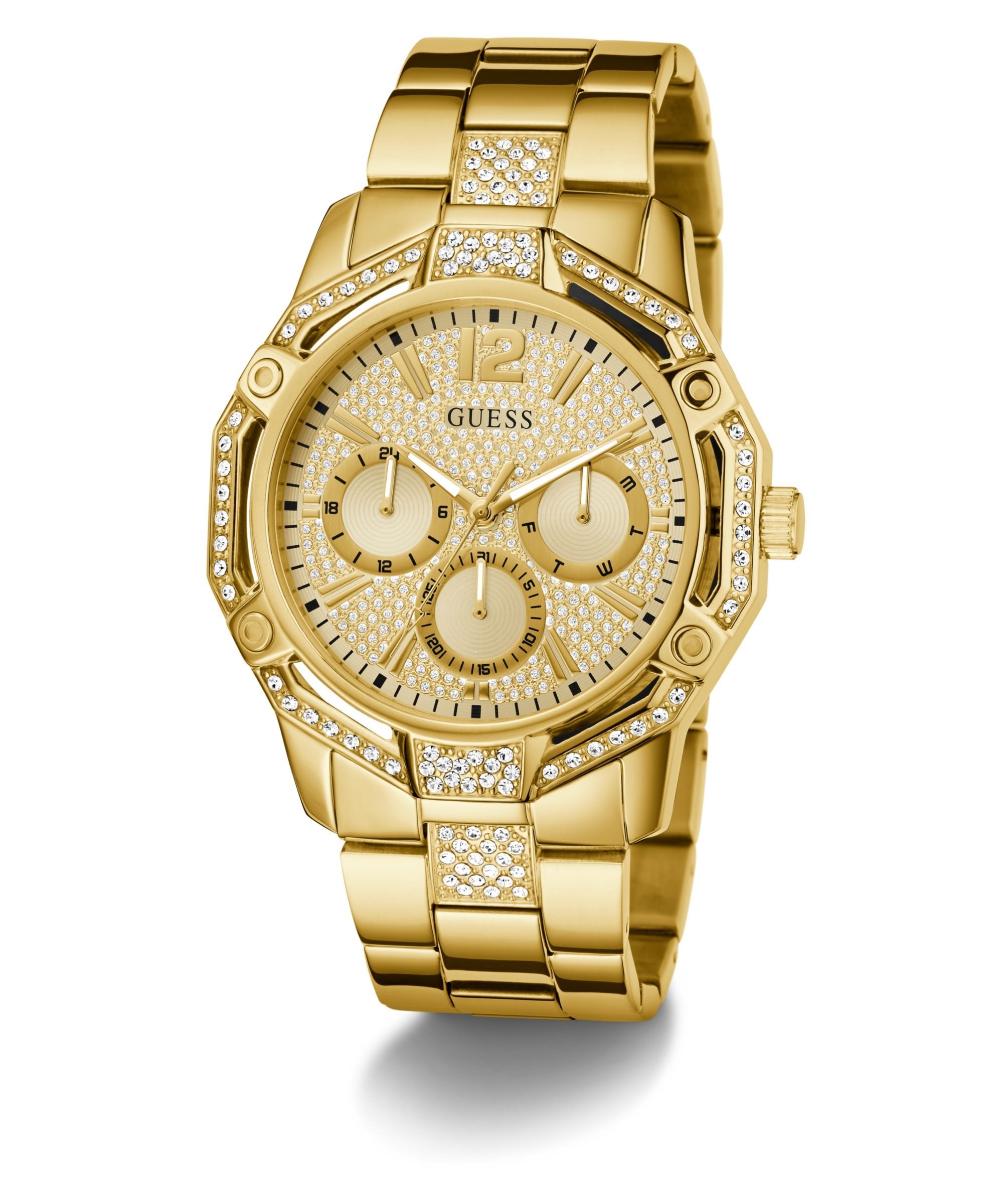 Guess Herrenuhr Regal Gold GW0990G2
