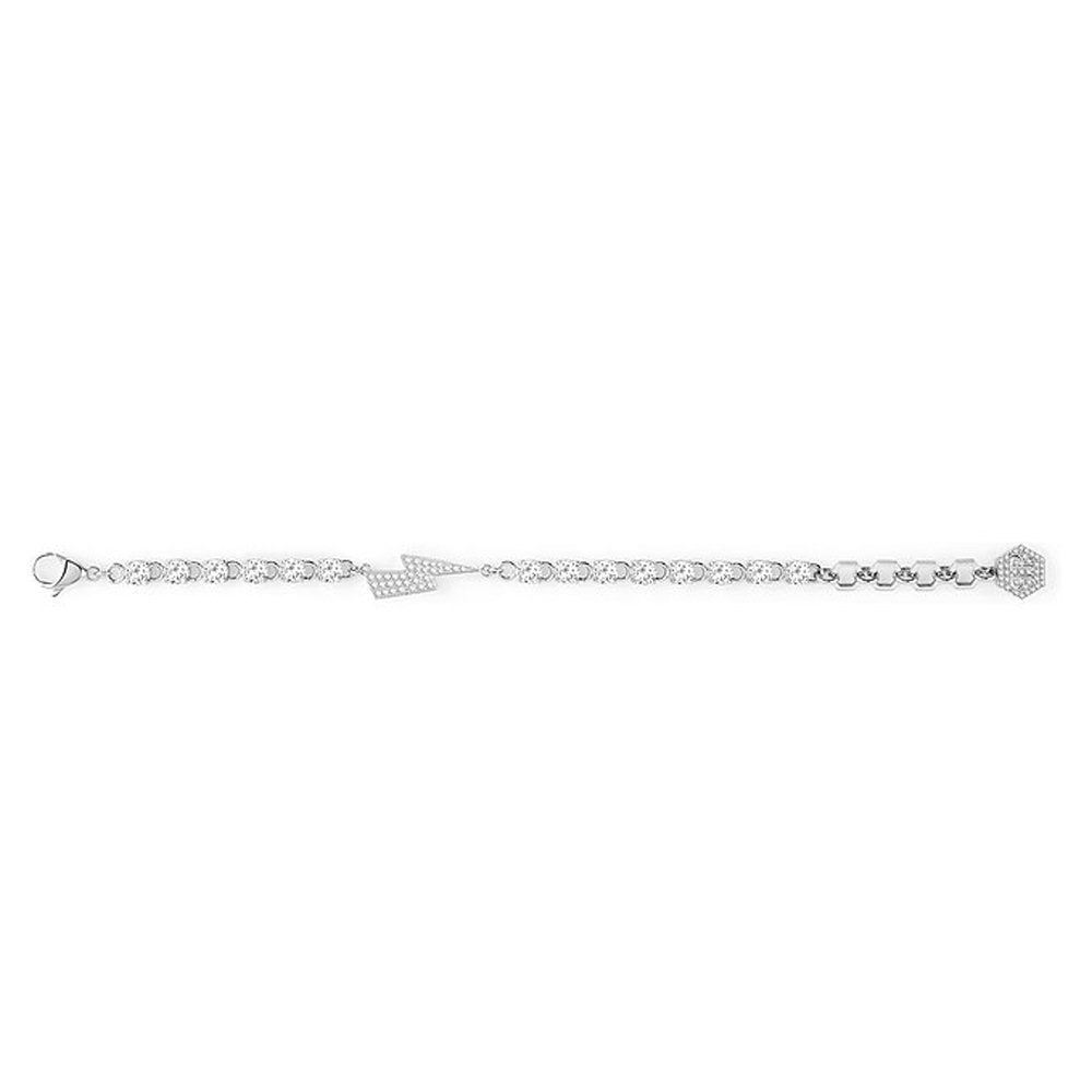 Philipp Plein Damen Armband THUNDER LADY Weiß, Silberfarben PJ7EA07BU