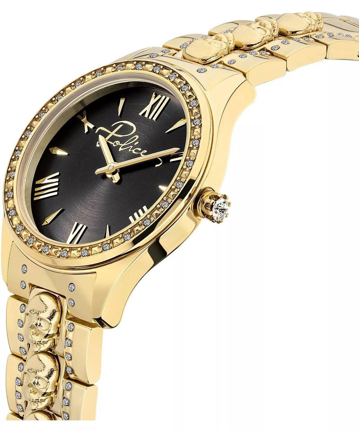 Police Armbanduhr Damen PAHIA Gold Schwarz PEWLG2109502