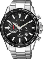 Citizen Armbanduhr Herren Super Titanium Chronograph Schwarz Silber CA4444-82E